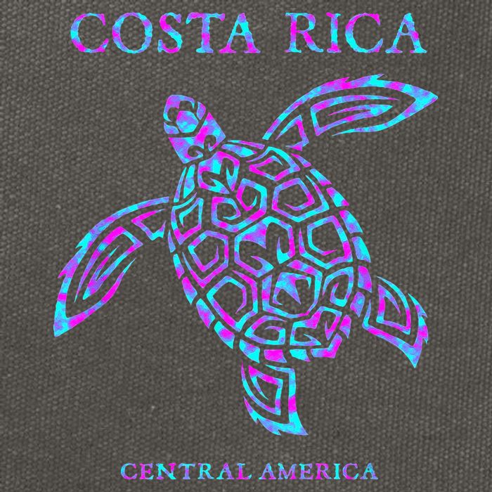 Costa Rica Sea Turtle Girls Cotton Canvas Backpack