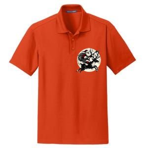 Christmas Rock Santa Claus Guitar Player Christmas Reindeer Dry Zone Grid Polo