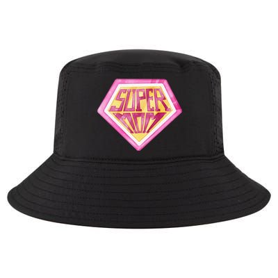 Cute Retro Super Mom Gift For Mother Cool Comfort Performance Bucket Hat