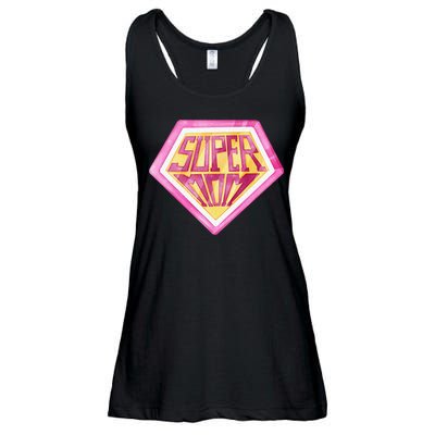 Cute Retro Super Mom Gift For Mother Ladies Essential Flowy Tank