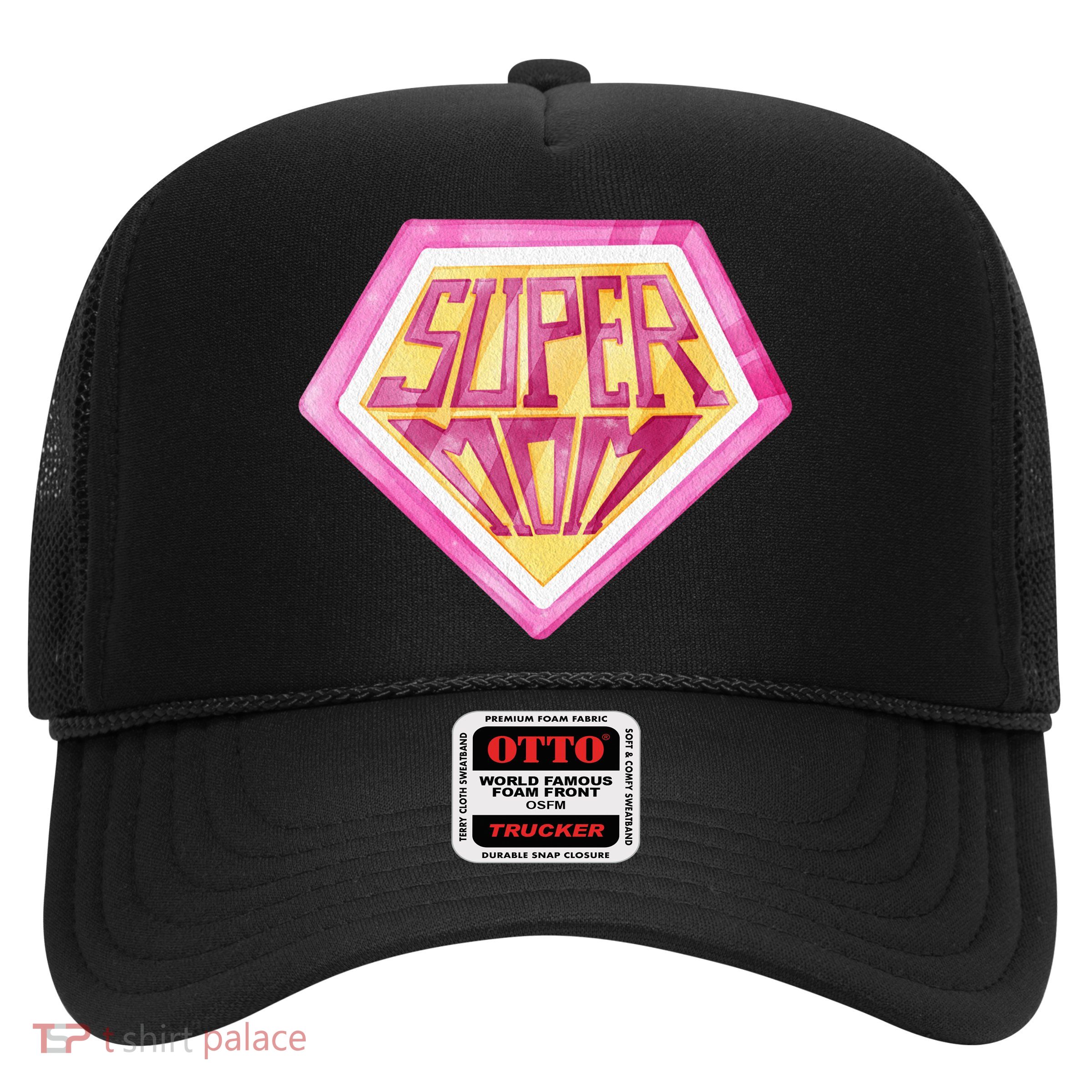 Cute Retro Super Mom Gift For Mother Trucker Hat