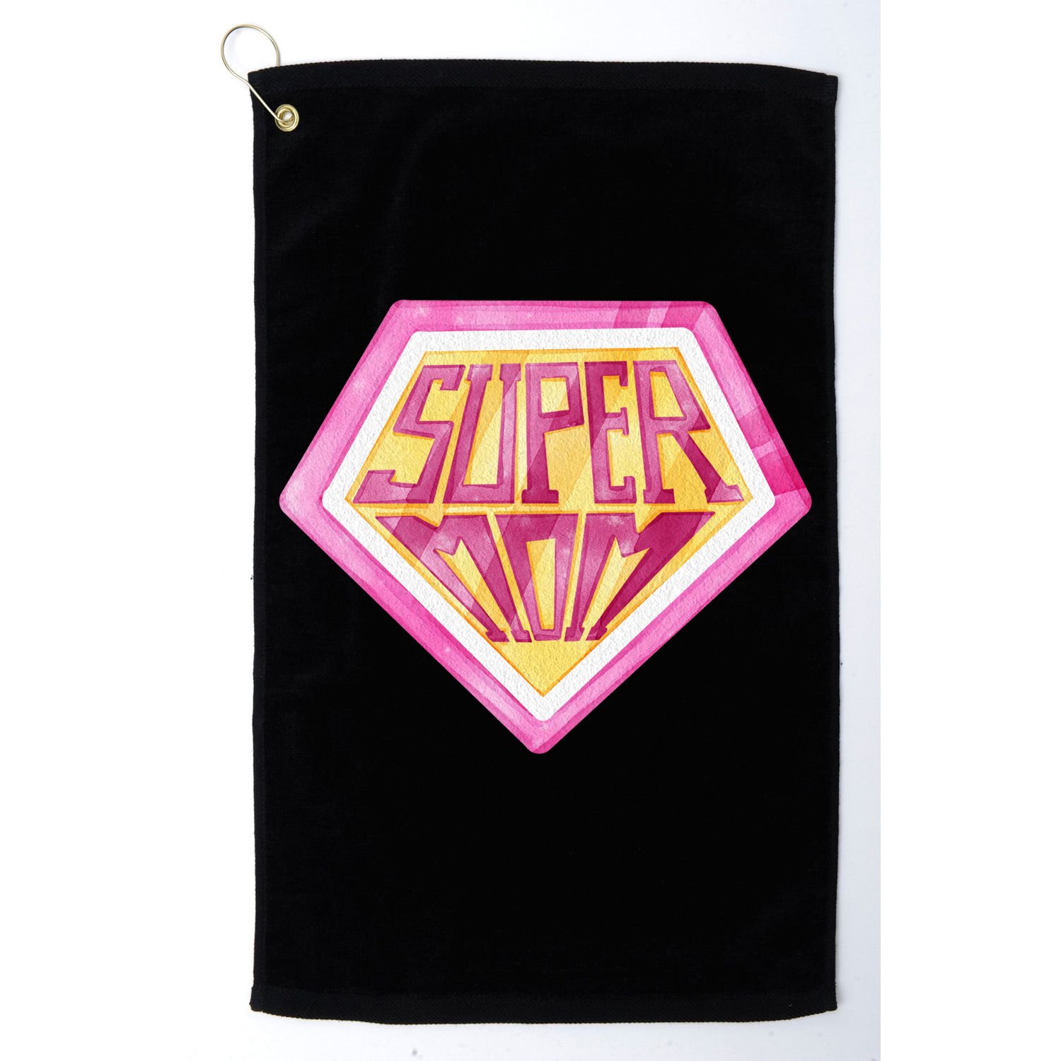 Cute Retro Super Mom Gift For Mother Golf Towel