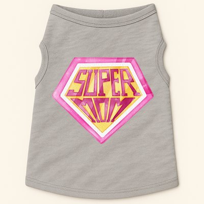 Cute Retro Super Mom Gift For Mother Doggie Tank
