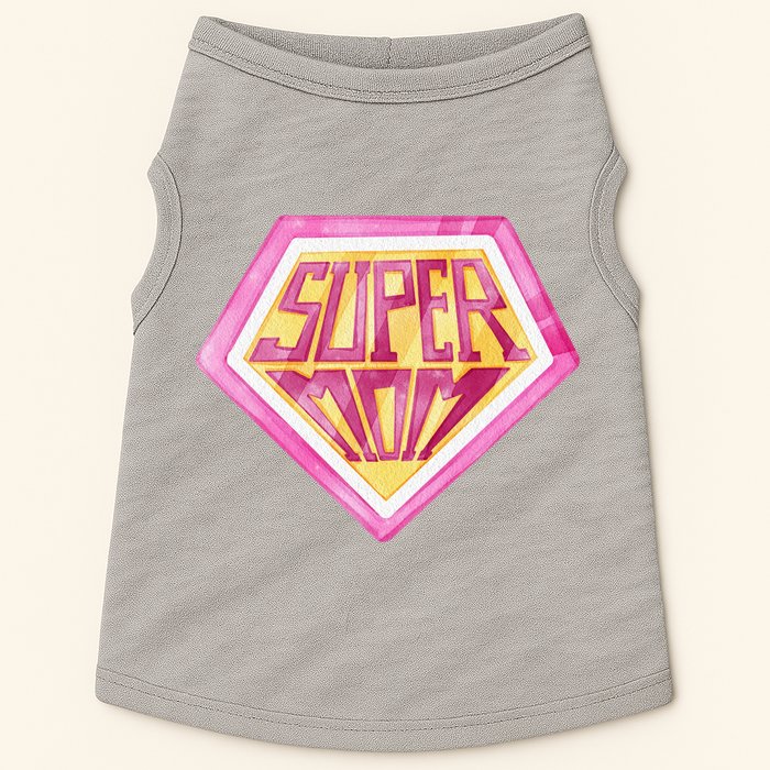 Cute Retro Super Mom Gift For Mother Doggie Tank