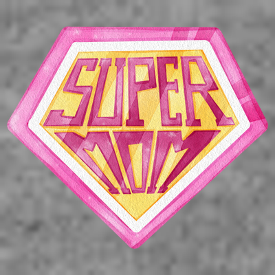 Cute Retro Super Mom Gift For Mother T-Shirt