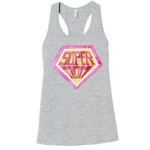 Cute Retro Super Mom Gift For Mother Women's Racerback Tank