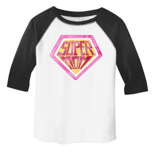 Cute Retro Super Mom Gift For Mother Toddler Fine Jersey T-Shirt