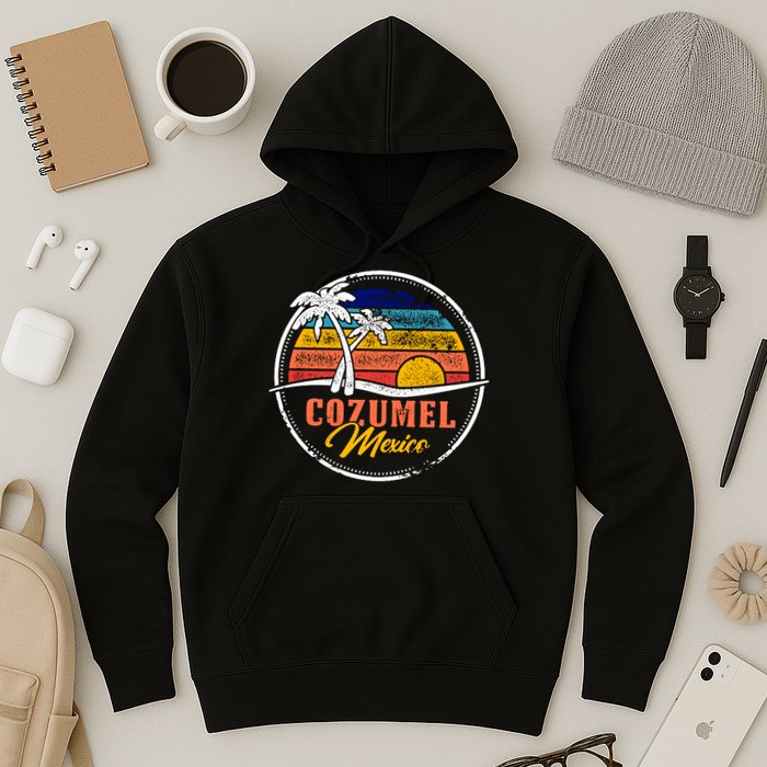 Cozumel Retro Sunset Hoodie