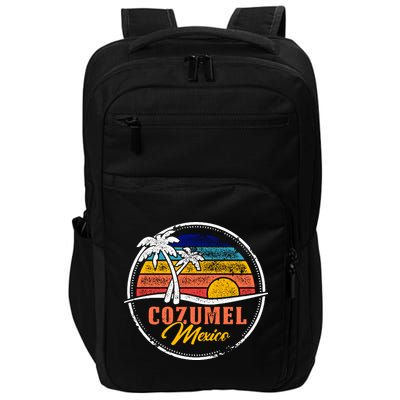 Cozumel Retro Sunset Impact Tech Backpack