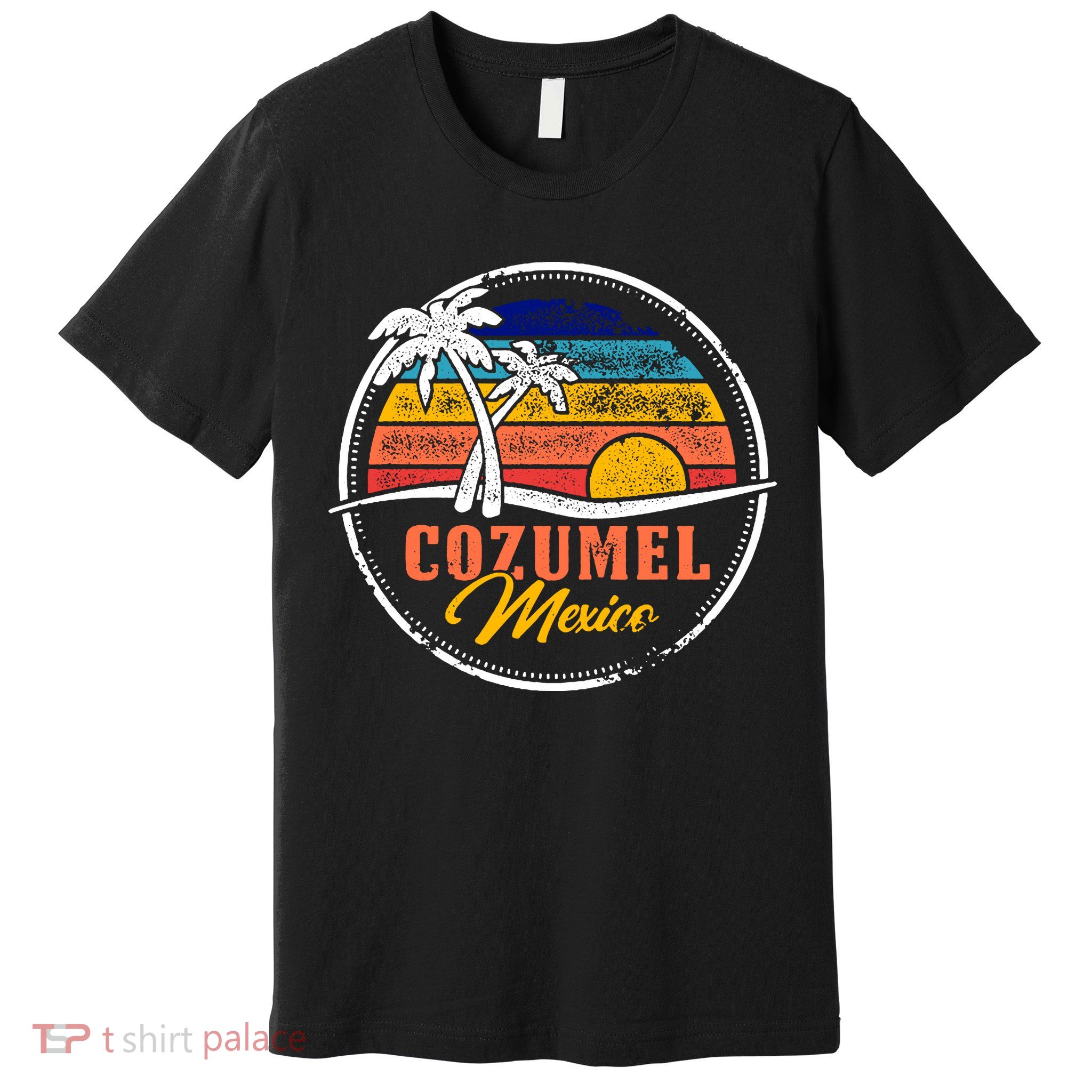 Cozumel Retro Sunset Premium T-Shirt