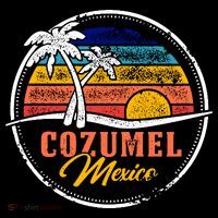 Cozumel Retro Sunset Baby Bodysuit