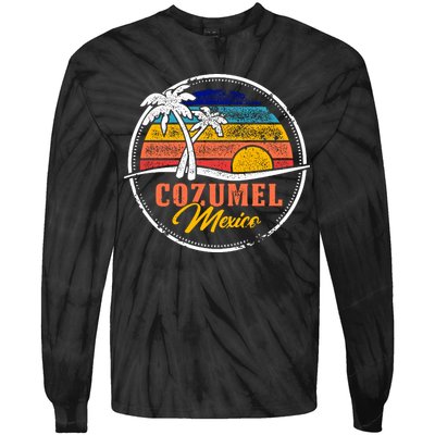 Cozumel Retro Sunset Tie-Dye Long Sleeve Shirt