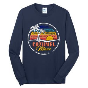 Cozumel Retro Sunset Tall Long Sleeve T-Shirt