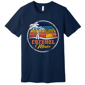 Cozumel Retro Sunset Premium T-Shirt