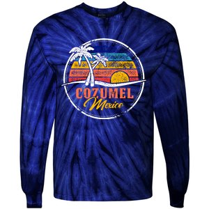 Cozumel Retro Sunset Tie-Dye Long Sleeve Shirt