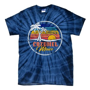 Cozumel Retro Sunset Tie-Dye T-Shirt