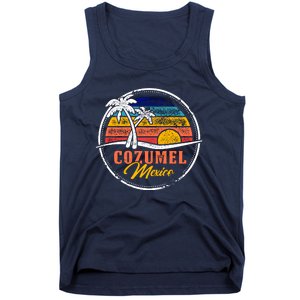 Cozumel Retro Sunset Tank Top