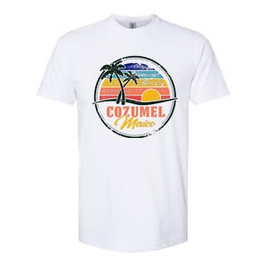 Cozumel Retro Sunset Softstyle CVC T-Shirt