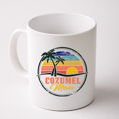 Cozumel Retro Sunset Coffee Mug