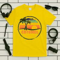 Cozumel Retro Sunset T-Shirt