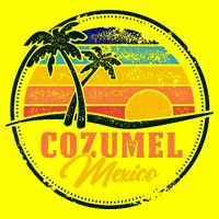 Cozumel Retro Sunset T-Shirt