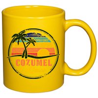 Cozumel Retro Sunset 11oz C Handle Ceramic Mug