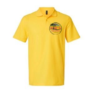 Cozumel Retro Sunset Softstyle Adult Sport Polo