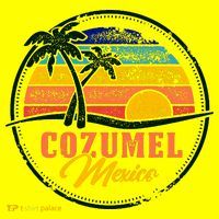 Cozumel Retro Sunset Kids T-Shirt