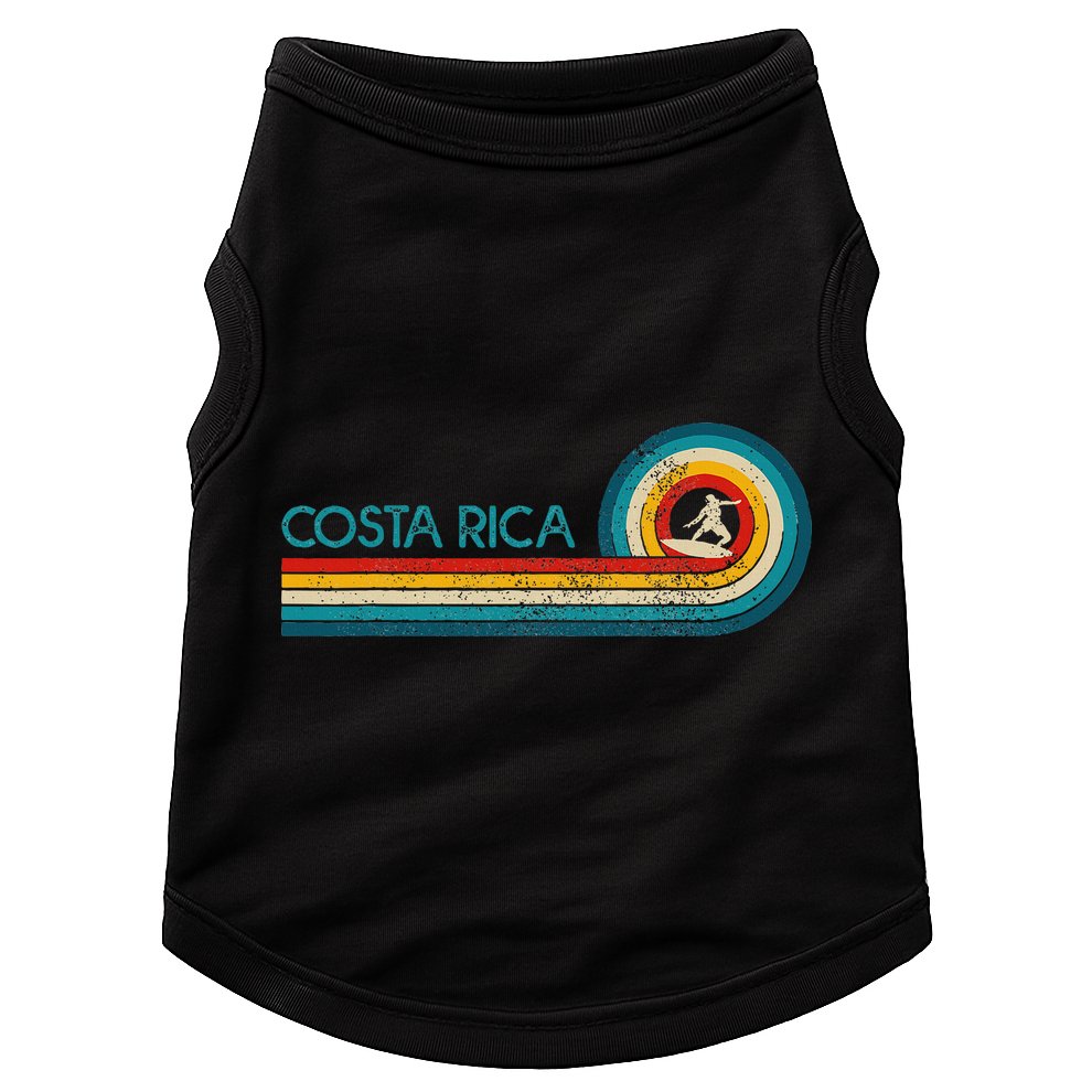 Costa Rica Surf Vintage Beach Surfer Surfing Doggie Tank