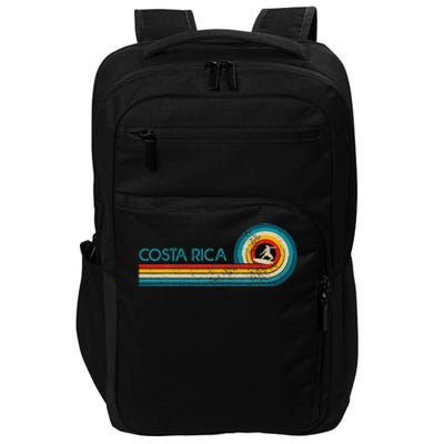 Costa Rica Surf Vintage Beach Surfer Surfing Impact Tech Backpack