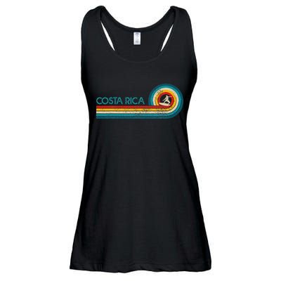Costa Rica Surf Vintage Beach Surfer Surfing Ladies Essential Flowy Tank
