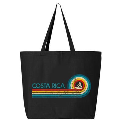 Costa Rica Surf Vintage Beach Surfer Surfing 25L Jumbo Tote