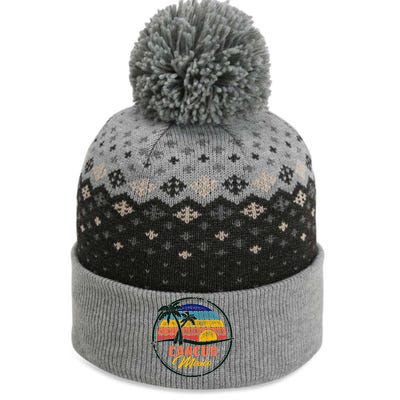 Cancun Retro Sunset The Baniff Cuffed Pom Beanie