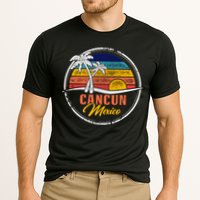 Cancun Retro Sunset Cooling Performance Crew T-Shirt