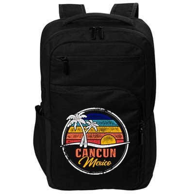 Cancun Retro Sunset Impact Tech Backpack