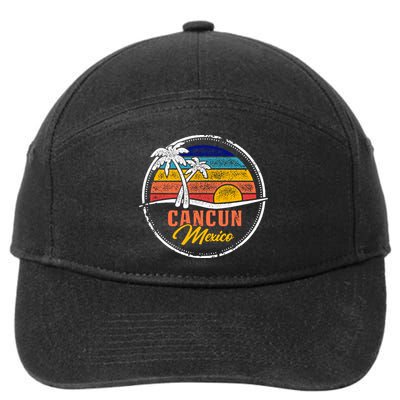 Cancun Retro Sunset 7-Panel Snapback Hat