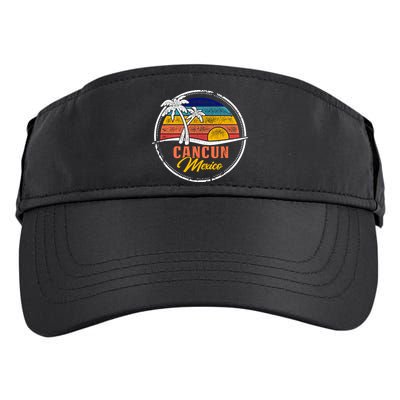 Cancun Retro Sunset Adult Drive Performance Visor