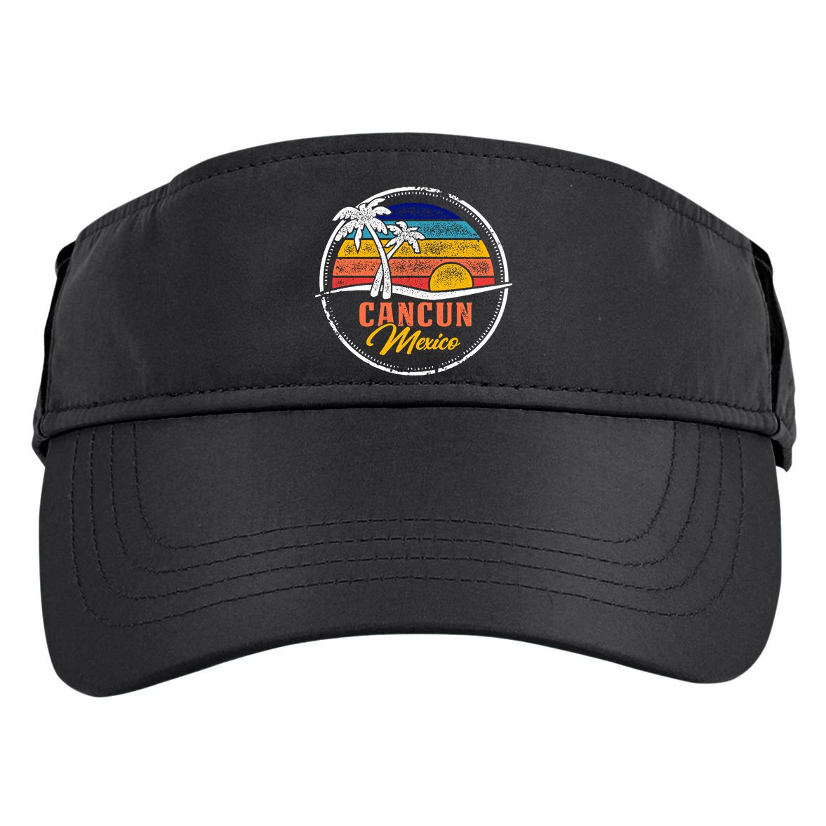 Cancun Retro Sunset Adult Drive Performance Visor