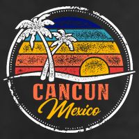 Cancun Retro Sunset Adult Drive Performance Visor