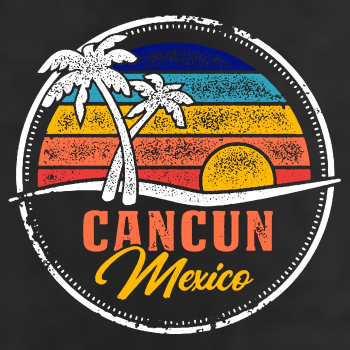 Cancun Retro Sunset Adult Drive Performance Visor