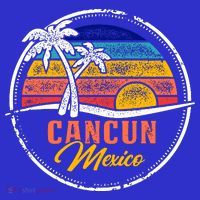 Cancun Retro Sunset T-Shirt