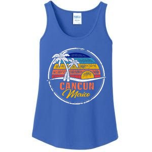 Cancun Retro Sunset Ladies Essential Tank