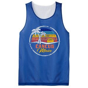 Cancun Retro Sunset Mesh Reversible Basketball Jersey Tank