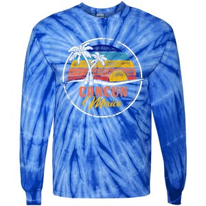 Cancun Retro Sunset Tie-Dye Long Sleeve Shirt