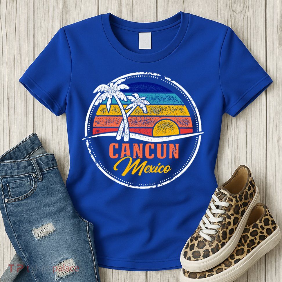 Cancun Retro Sunset Women's T-Shirt