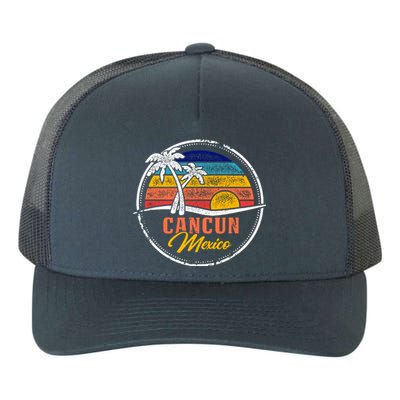 Cancun Retro Sunset Yupoong Adult 5-Panel Trucker Hat