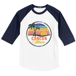 Cancun Retro Sunset Baseball Sleeve Shirt