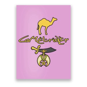 Camel Rider Shriner Masonic Symbol Freemason Poster