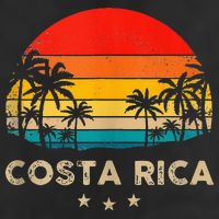 Costa Rica Sunset 7 Panel Mesh Trucker Snapback Hat