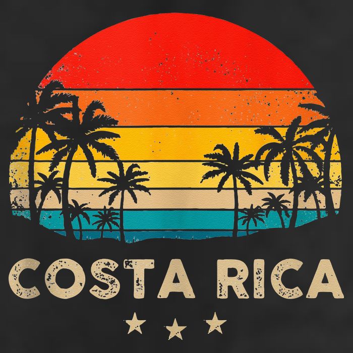 Costa Rica Sunset 7 Panel Mesh Trucker Snapback Hat
